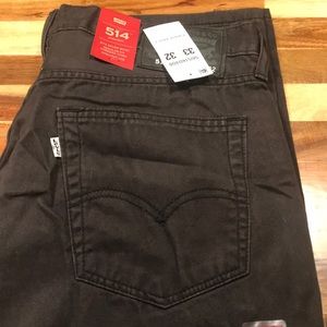 Levi Muted Black 514 Pants